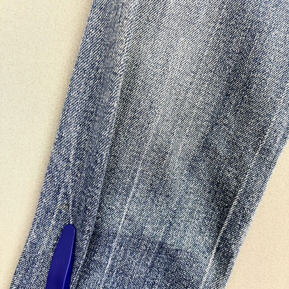 Red Rivet‎ Jeans Women's Blue Light Wash Thick Stitch Skinny Size 5 Flap Pocket - Picture 12 of 15